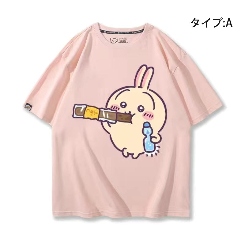 可愛いキャラ ゆるかわ トップス お菓子 ユニセックス 半袖Ｔシャツ