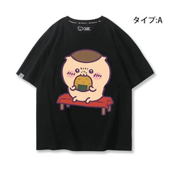 可愛いキャラ ゆるかわ トップス おかし ユニセックス 半袖Ｔシャツ