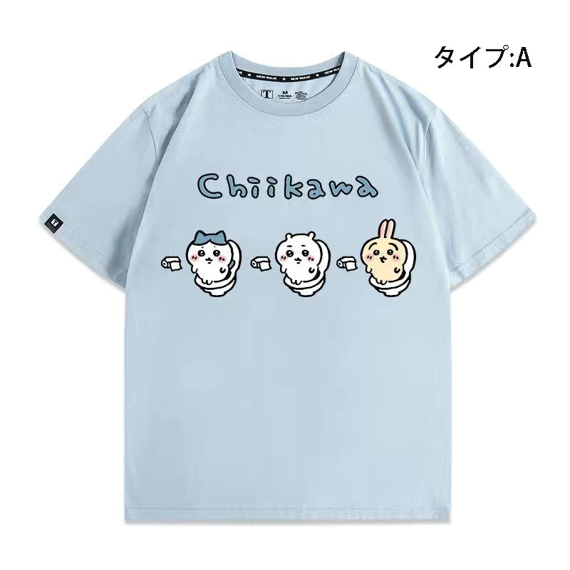可愛いキャラ ゆるかわ トップス リラックス タイム ユニセックス 半袖Ｔシャツ