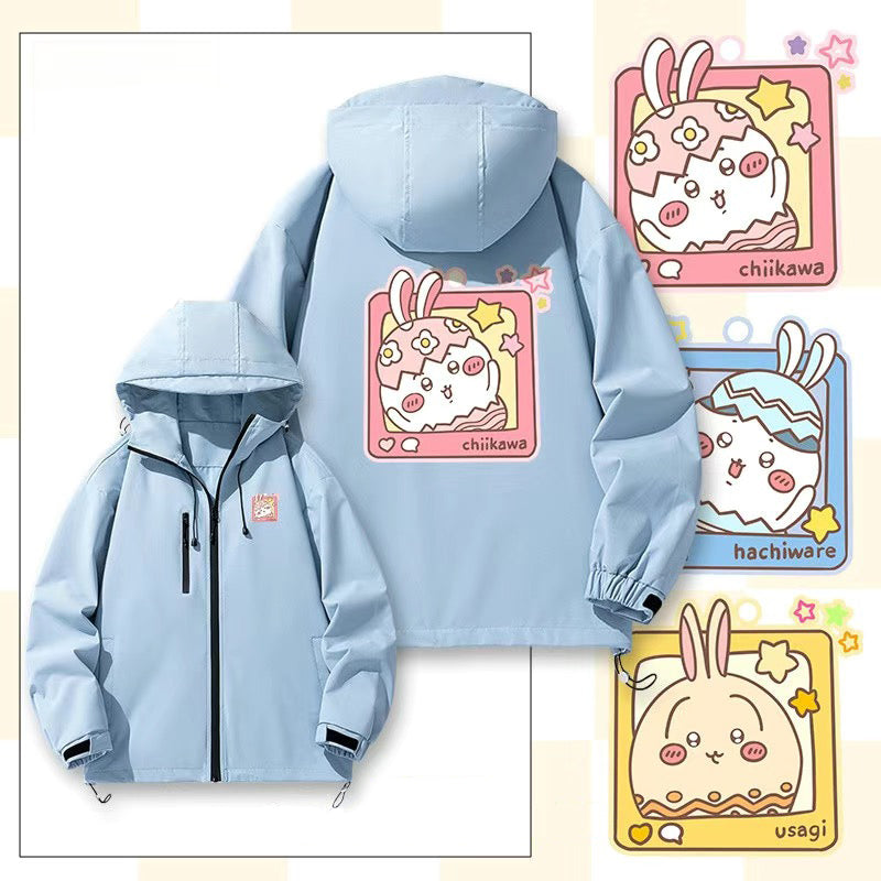 可愛いキャラ ゆるかわ ジャケット 生まれる ユニセックス プリント カジュアル アウター