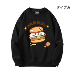 可愛いキャラ ゆるかわ トップス HAMBURG ユニセックス 長袖 スウェット