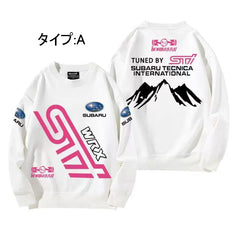 バイカースタイル トップス STI ユニセックス 長袖 スウェット