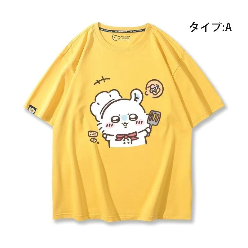 可愛いキャラ ゆるかわ トップス シェフ ユニセックス 半袖Ｔシャツ