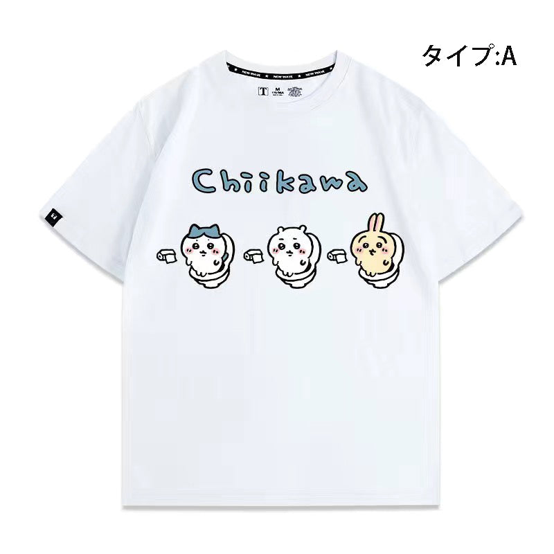 可愛いキャラ ゆるかわ トップス リラックス タイム ユニセックス 半袖Ｔシャツ