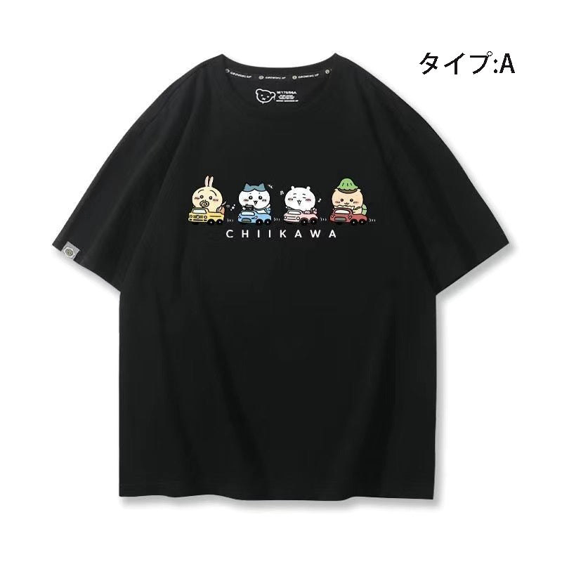 可愛いキャラ ゆるかわ トップス 初心者ドライバー ユニセックス 半袖Ｔシャツ
