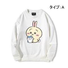可愛いキャラ ゆるかわ トップス ぎゅっ ユニセックス 長袖 スウェット