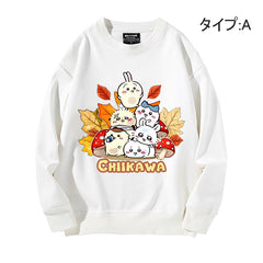 可愛いキャラ ゆるかわ トップス 楽しい季節 ユニセックス 長袖 スウェット