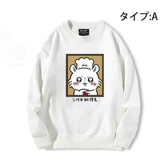 可愛いキャラ ゆるかわ トップス 初代と二代目料理長 ユニセックス 長袖 スウェット