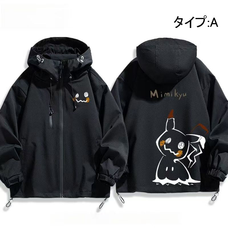 キャラクター ジャケット ミッキュ 防風 ユニセックス カジュアル アウター