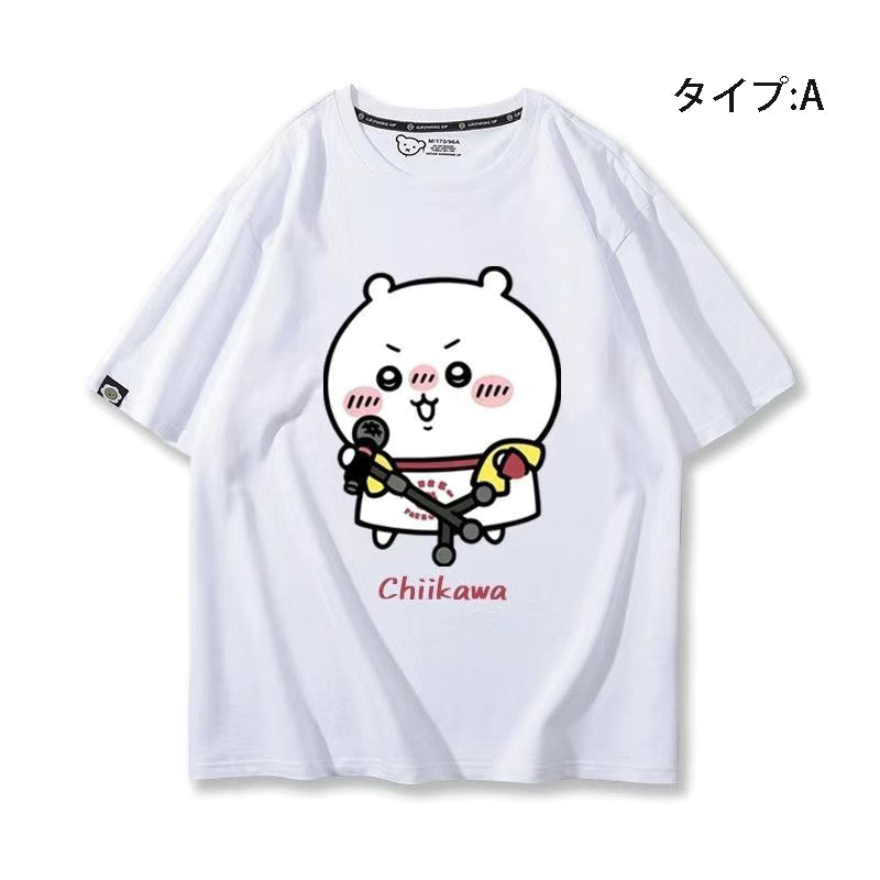 可愛いキャラ ゆるかわ トップス グループ ユニセックス 半袖Ｔシャツ