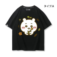 可愛いキャラ ゆるかわ トップス 美しい庭 ユニセックス 半袖Ｔシャツ