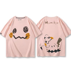 キャラクター 可愛い トップス ミッキュ ユニセックス 半袖Ｔシャツ