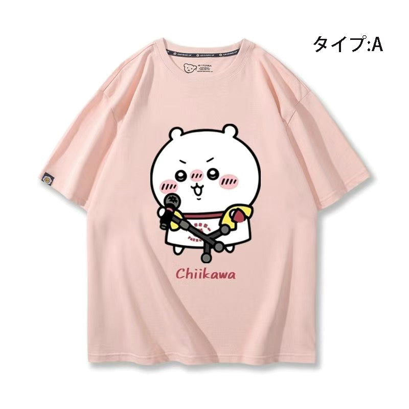 可愛いキャラ ゆるかわ トップス グループ ユニセックス 半袖Ｔシャツ