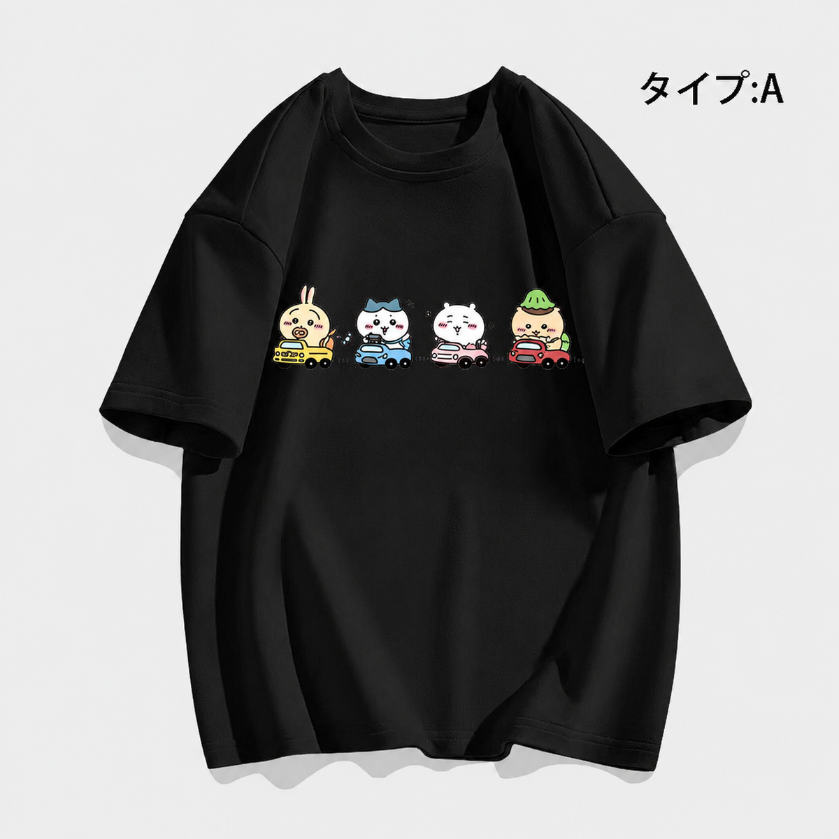 可愛いキャラ ゆるかわ トップス 新米運転手 ユニセックス 半袖Ｔシャツ