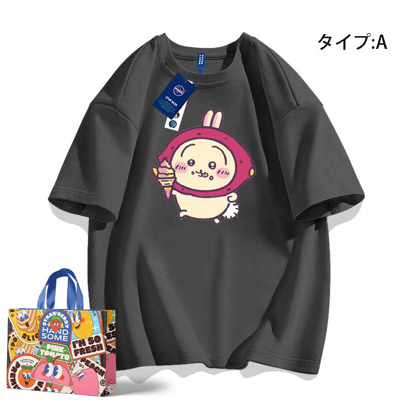 可愛いキャラ ゆるかわ トップス おやつ ユニセックス 半袖Ｔシャツ