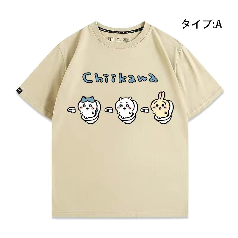 可愛いキャラ ゆるかわ トップス リラックス タイム ユニセックス 半袖Ｔシャツ