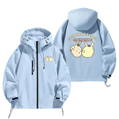 可愛いキャラ ゆるかわ ジャケット ロールプレイ 防風 防寒 ユニセックス プリント カジュアル アウター