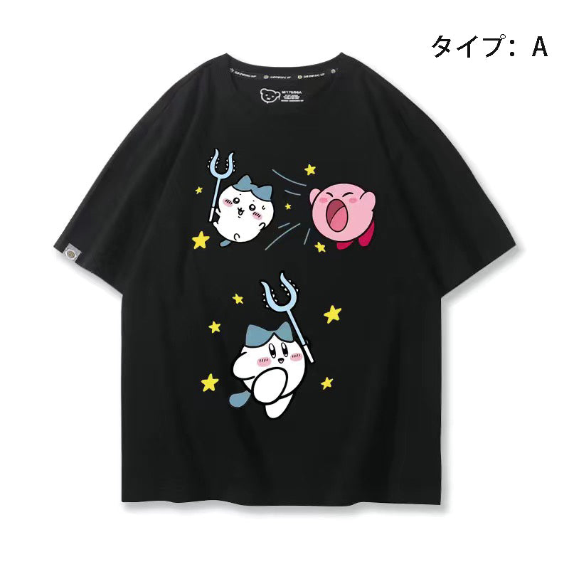 可愛いキャラ ゆるかわ トップス 遊ぶ ユニセックス 半袖Ｔシャツ
