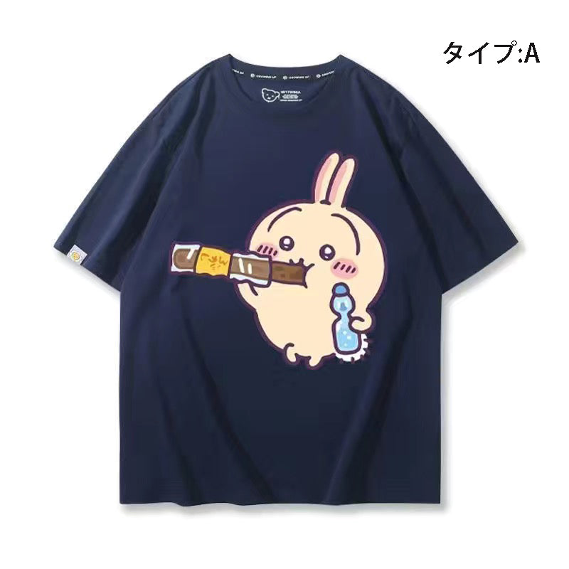 可愛いキャラ ゆるかわ トップス お菓子 ユニセックス 半袖Ｔシャツ