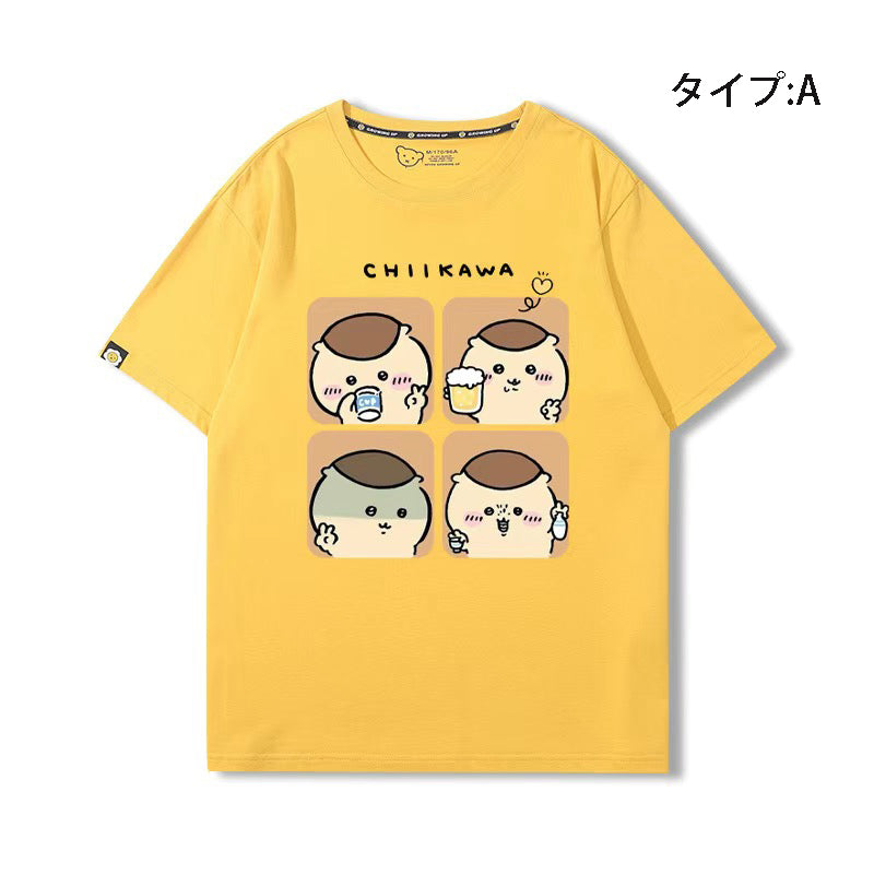可愛いキャラ ゆるかわ トップス 楽しい時間  ユニセックス 半袖Ｔシャツ