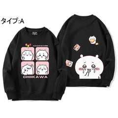 可愛いキャラ ゆるかわ トップス おいしいおやつ ユニセックス 長袖 スウェット