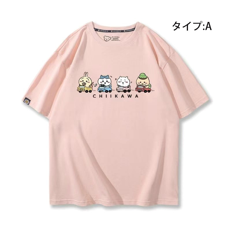 可愛いキャラ ゆるかわ トップス 初心者ドライバー ユニセックス 半袖Ｔシャツ