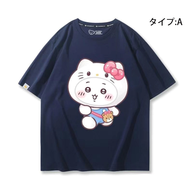 キャラクター 可愛い トップス 遠足 ユニセックス 半袖Ｔシャツ