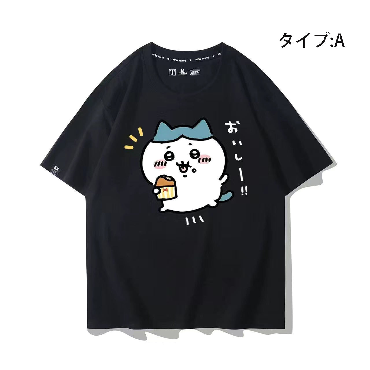 可愛いキャラ ゆるかわ トップス 食いしん坊の日常 ユニセックス 半袖Ｔシャツ