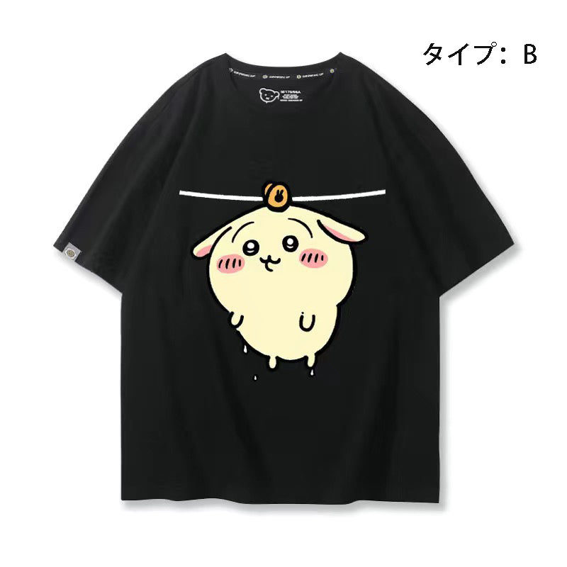 可愛いキャラ ゆるかわ トップス 洗濯 ユニセックス 半袖Ｔシャツ