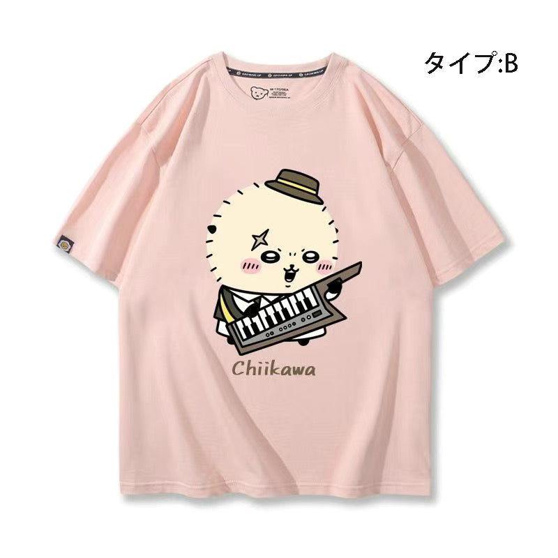 可愛いキャラ ゆるかわ トップス 楽団 ユニセックス 半袖Ｔシャツ