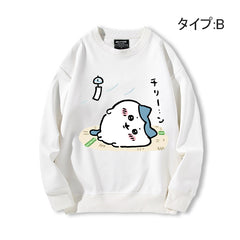 可愛いキャラ ゆるかわ トップス 大変な一日 ユニセックス 長袖 スウェット