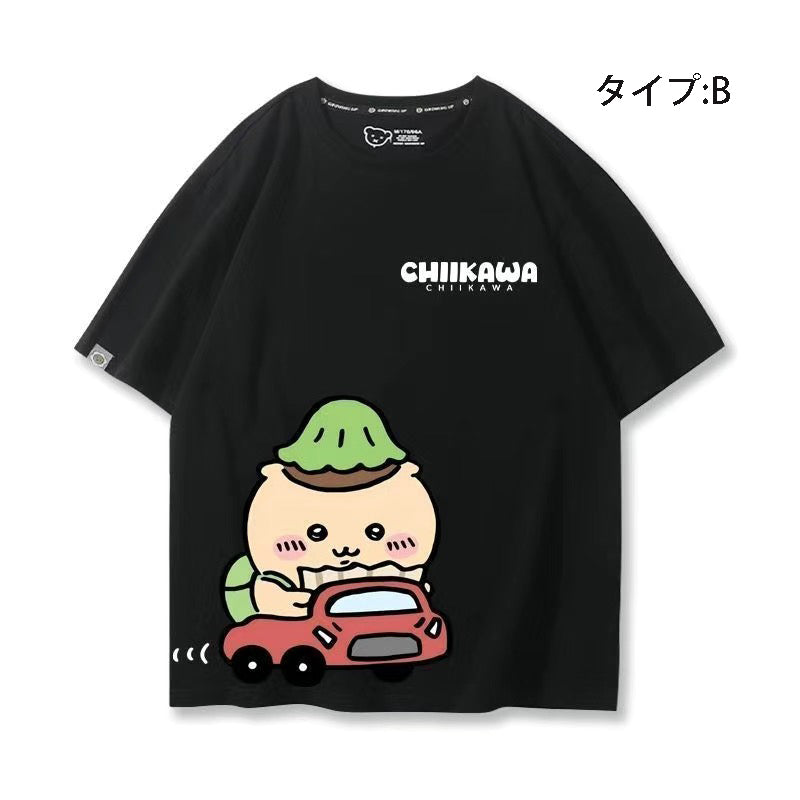 可愛いキャラ ゆるかわ トップス 初心者ドライバー ユニセックス 半袖Ｔシャツ