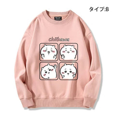 可愛いキャラ ゆるかわ トップス ポーズを取る ユニセックス 長袖 スウェット