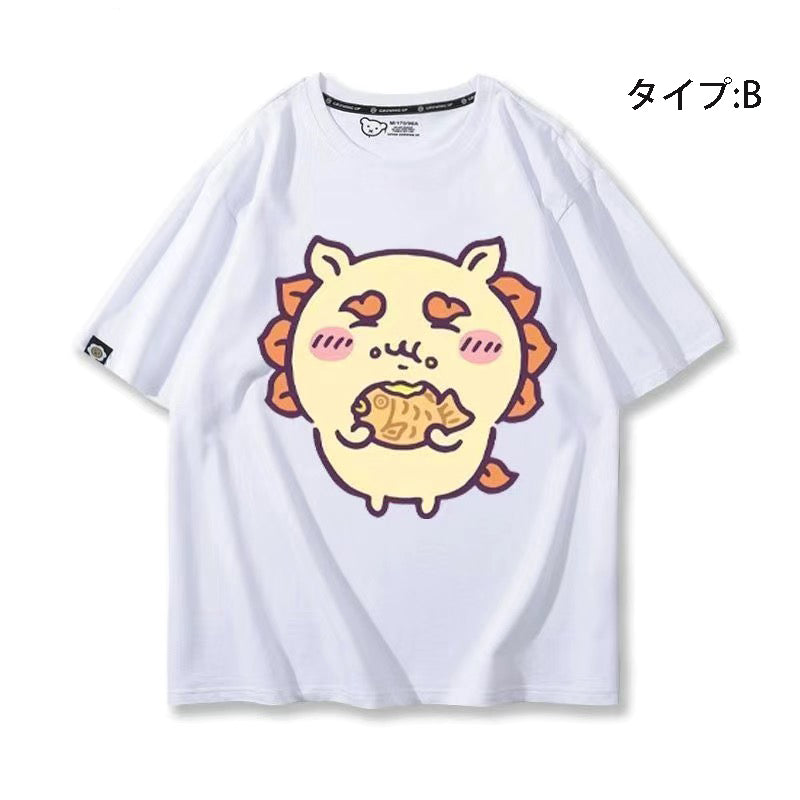 可愛いキャラ ゆるかわ トップス おかし ユニセックス 半袖Ｔシャツ
