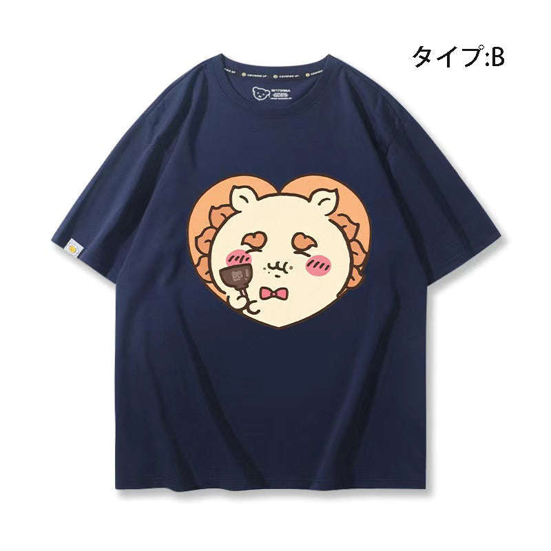 可愛いキャラ ゆるかわ トップス スナック ユニセックス 半袖Ｔシャツ