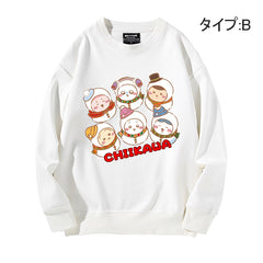 可愛いキャラ ゆるかわ トップス 楽しい季節 ユニセックス 長袖 スウェット