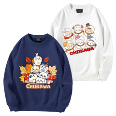 可愛いキャラ ゆるかわ トップス 楽しい季節 ユニセックス 長袖 スウェット