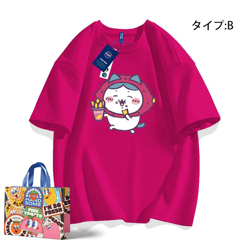 可愛いキャラ ゆるかわ トップス おやつ ユニセックス 半袖Ｔシャツ
