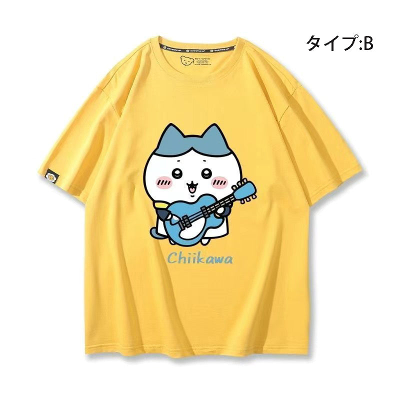 可愛いキャラ ゆるかわ トップス グループ ユニセックス 半袖Ｔシャツ