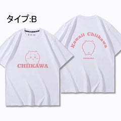可愛いキャラ ゆるかわ トップス 肖像 ユニセックス 半袖Ｔシャツ