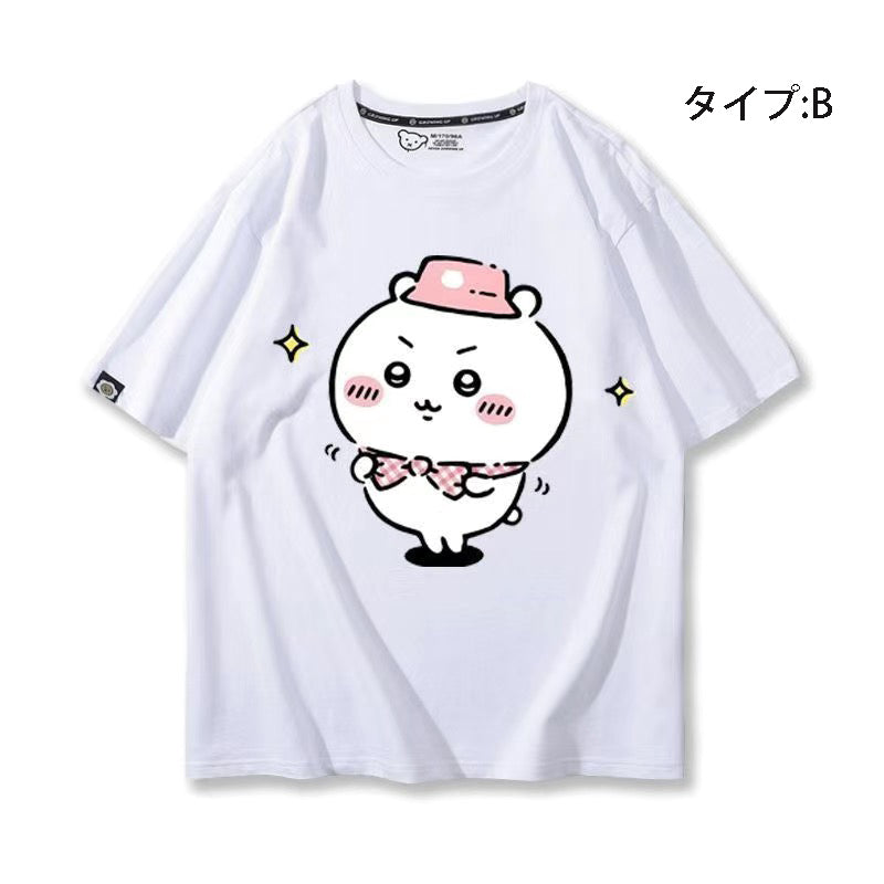 可愛いキャラ ゆるかわ トップス 遠足 ユニセックス 半袖Ｔシャツ