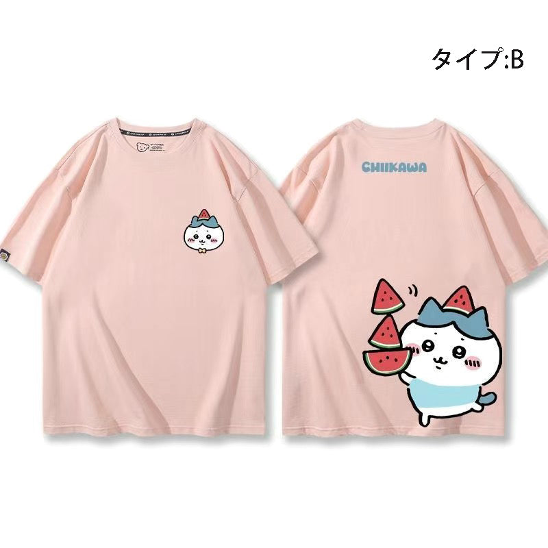 可愛いキャラ ゆるかわトップス 果物 ユニセックス 半袖Ｔシャツ