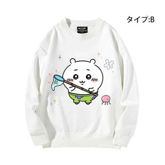 可愛いキャラ ゆるかわ トップス スポンジ・ボブ コラボ ユニセックス 長袖 スウェット