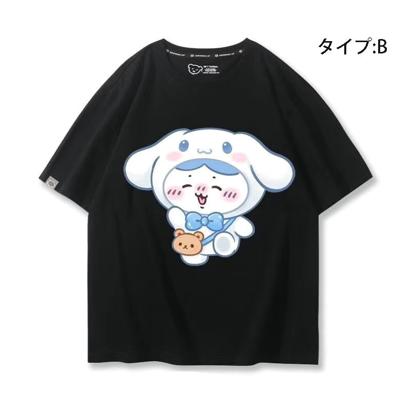 キャラクター 可愛い トップス 遠足 ユニセックス 半袖Ｔシャツ