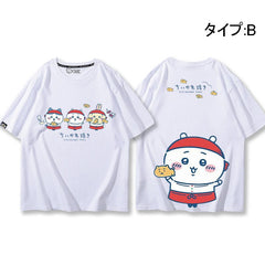 可愛いキャラ ゆるかわ トップス 鯛焼き ユニセックス 半袖Ｔシャツ