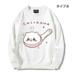 可愛いキャラ ゆるかわ トップス 団子 ユニセックス 長袖 スウェット
