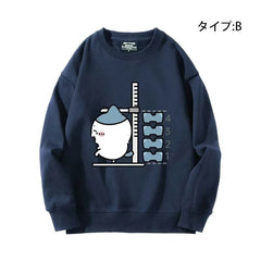 可愛いキャラ ゆるかわ トップス 身長を測る ユニセックス 長袖 スウェット