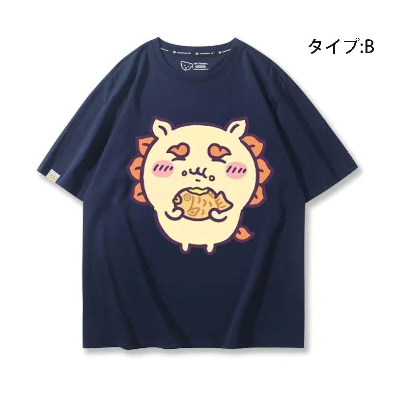 可愛いキャラ ゆるかわ トップス おかし ユニセックス 半袖Ｔシャツ