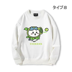 可愛いキャラ ゆるかわ トップス ポップなモンスター柄 ユニセックス 長袖 スウェット