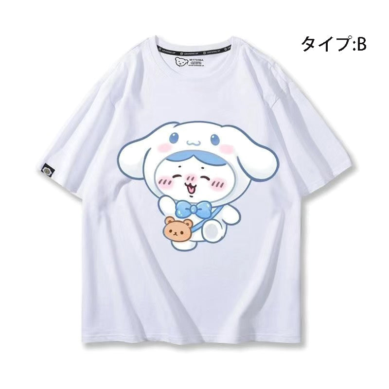 キャラクター 可愛い トップス 遠足 ユニセックス 半袖Ｔシャツ